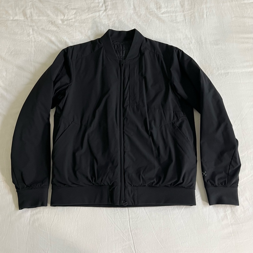 Lululemon Crossover Reversible Black Bomber Jacket